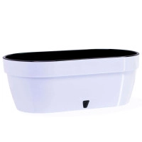 Горщик з автополивом ASTI Window box 12 л білий-чо...